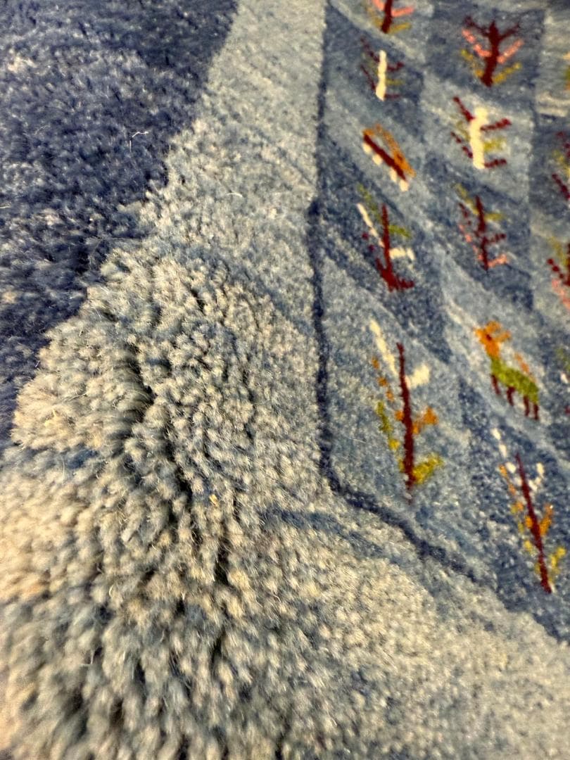 148x56cm ペルシャギャッベ ランナー (ギャベ) ペルシャ絨毯 ギャッベ