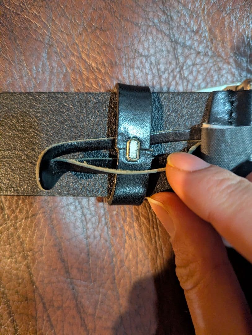 [正規品・未使用美品・収納袋付き]DIESEL 1DR オーバルDロゴベルト