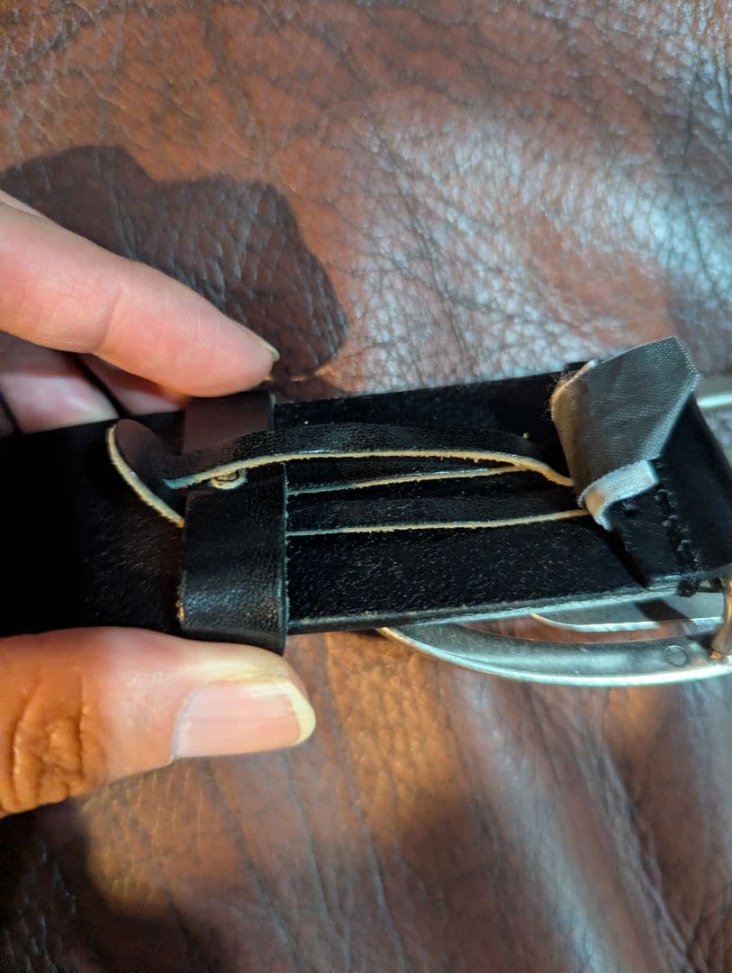 [正規品・未使用美品・収納袋付き]DIESEL 1DR オーバルDロゴベルト