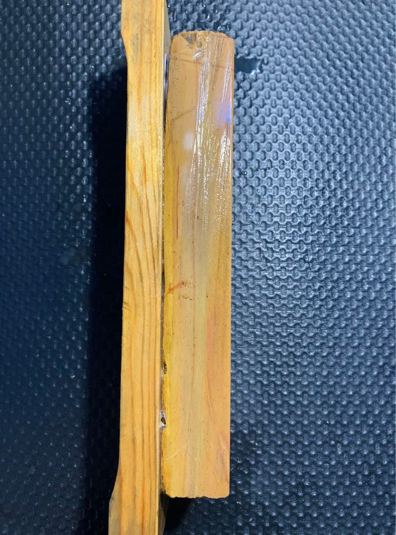 天然砥石　正本山　黄板　仕上げ砥石　台付き