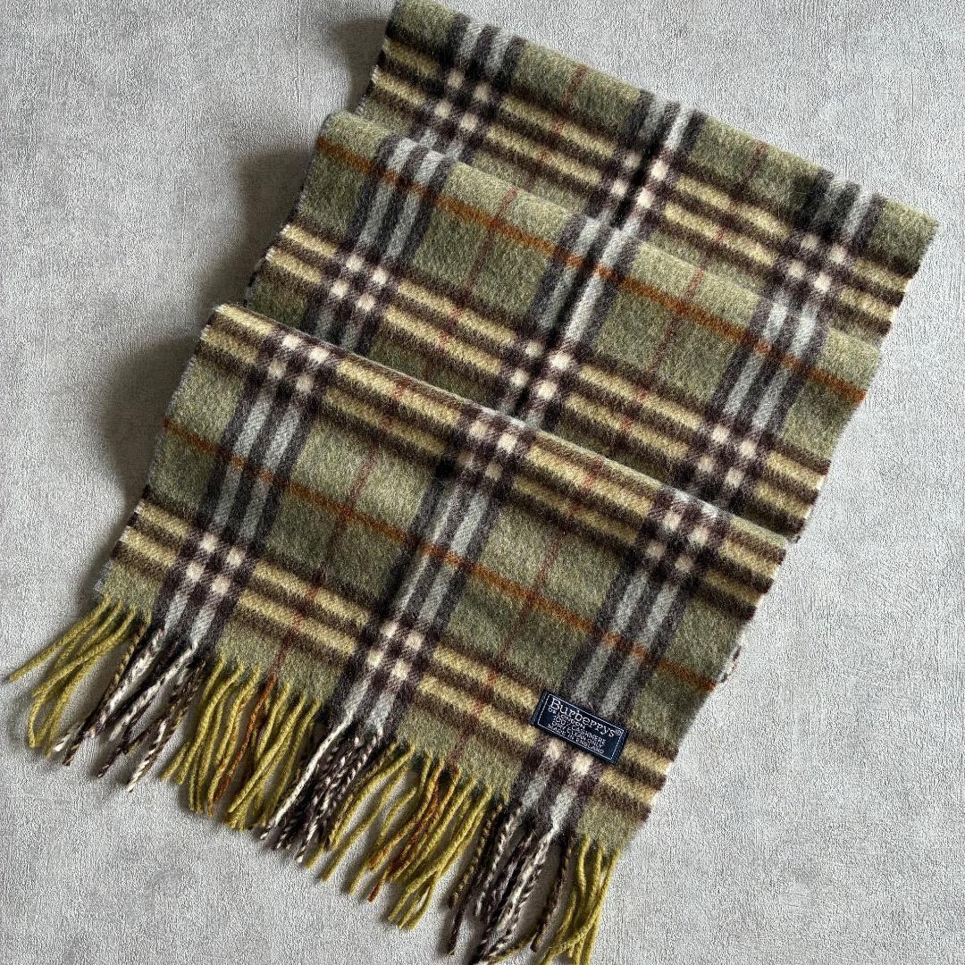 Burberrys バーバリー チェック柄マフラー カシミヤ100%