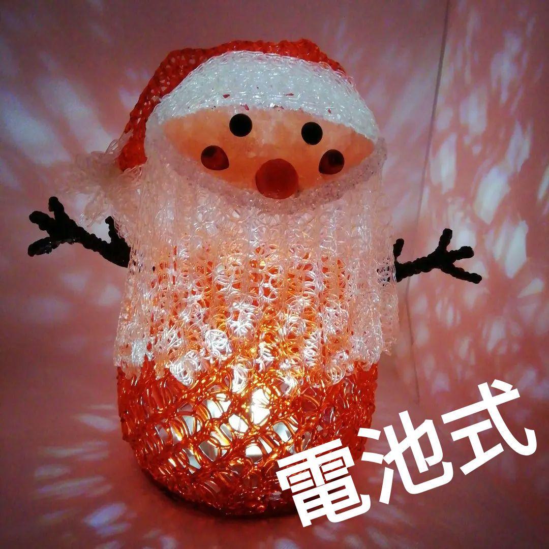 クリスマスイルミネーション室内用スノーマン電飾飾り　電池式　希少品。