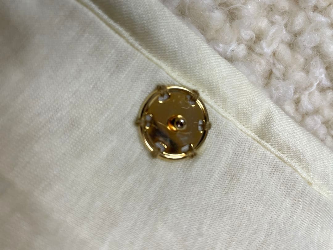 エポカ　オフホワイト　フード付きコート