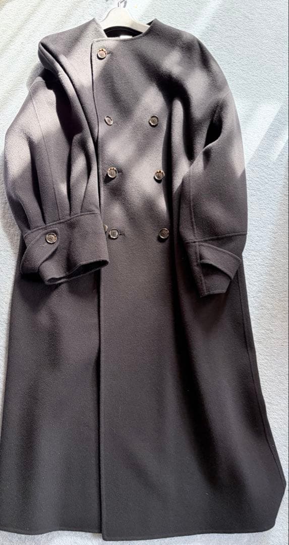 Deres デレス　ロングコート　オーバーコート　ブラック　黒