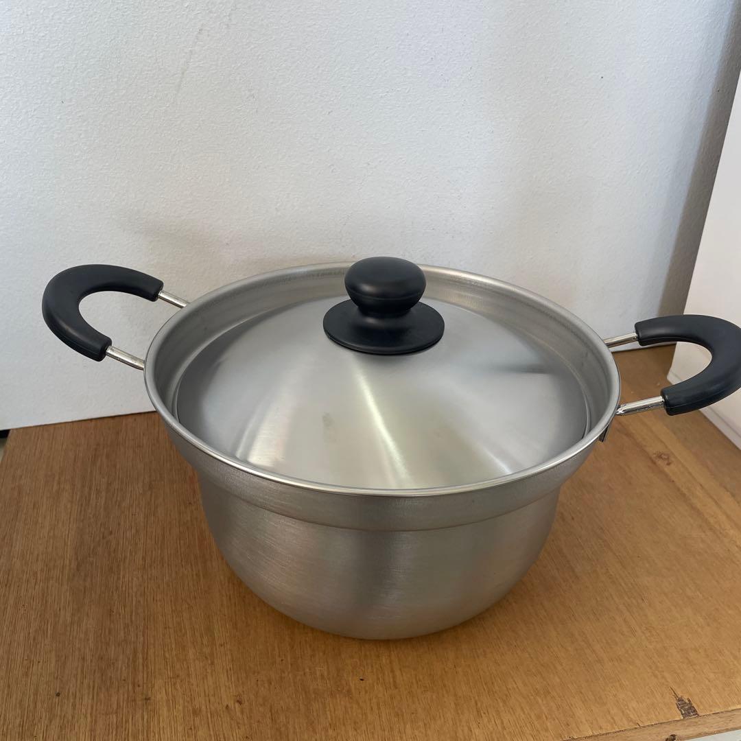 【新品/未使用】dancyu（ダンチュウ）木柄ザル付き 鍋セット 22㎝