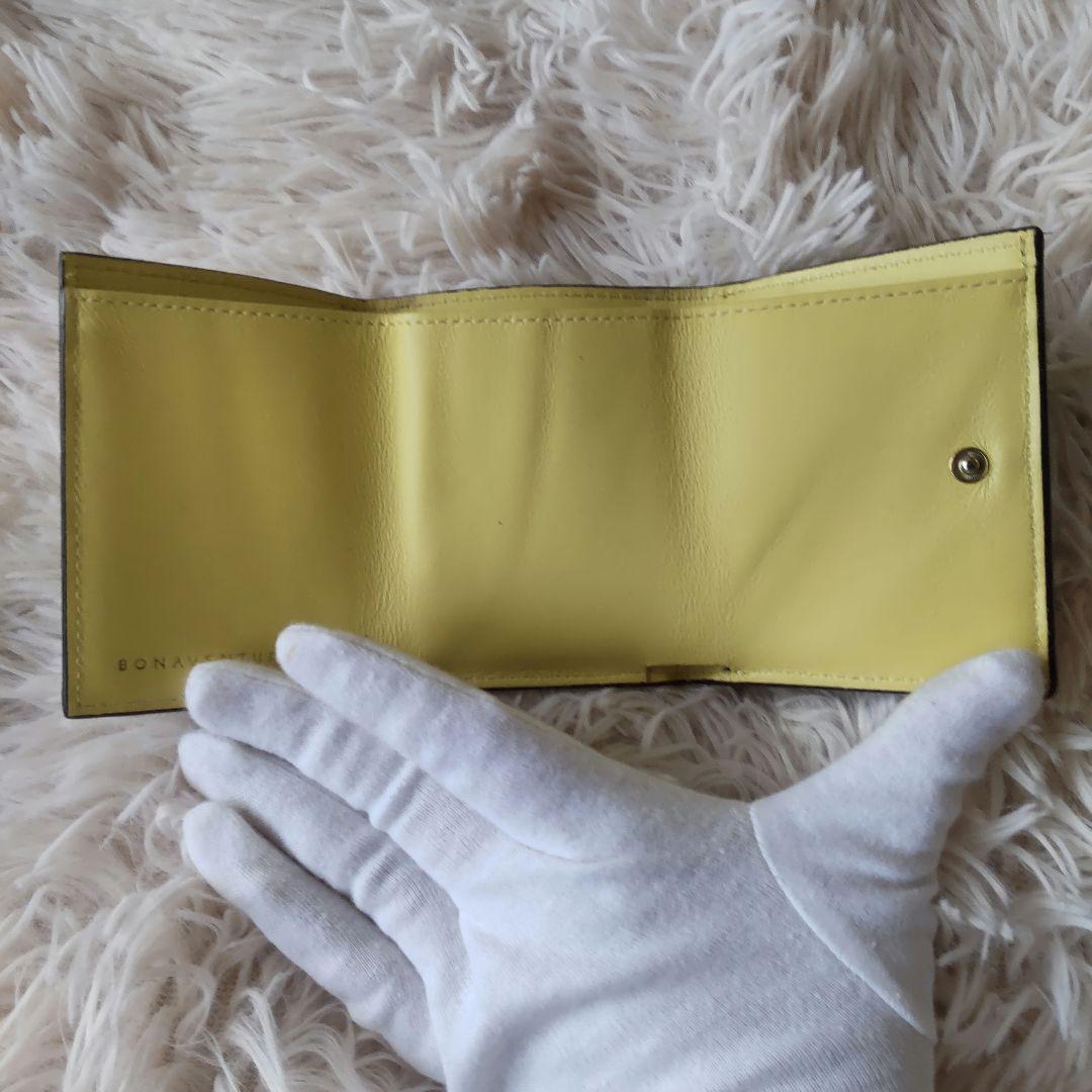 美品✨ボナベンチュラ　スモールウォレット エトープ 三つ折り財布