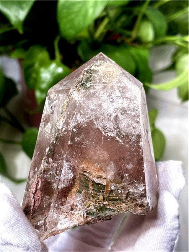 AAA級天然ガーデンクォーツ六角柱YT8P2/210P06A