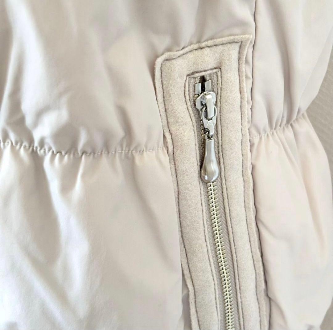 PRIDE プライド ロング ダウンベスト 38 レディース ライトベージュ