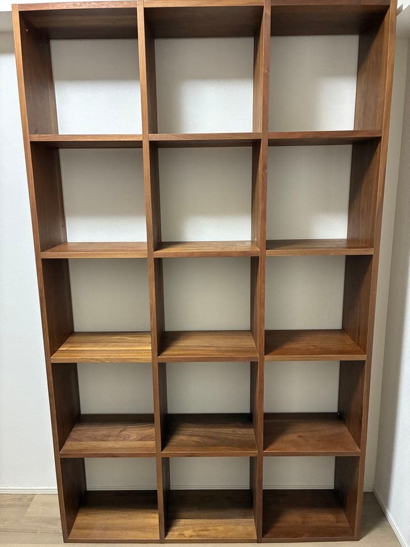 無印良品　スタッキングシェルフ　ウォールナット