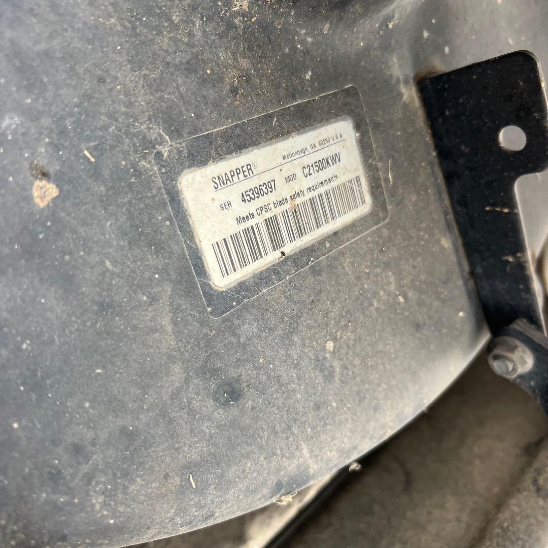SNAPPER スナッパー カワサキ 芝刈機 C21500KWV 圧縮がある