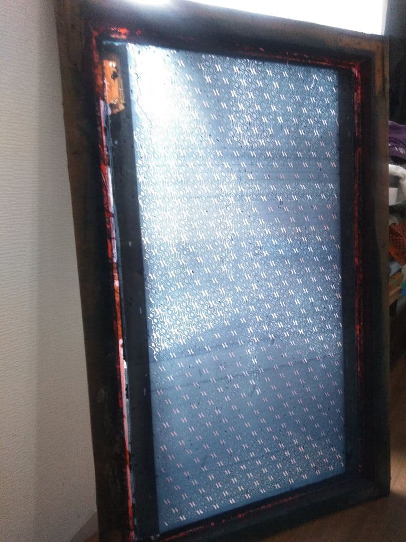 インドネシア、バリ島のバティック製造用スクリーンプリント（実物）