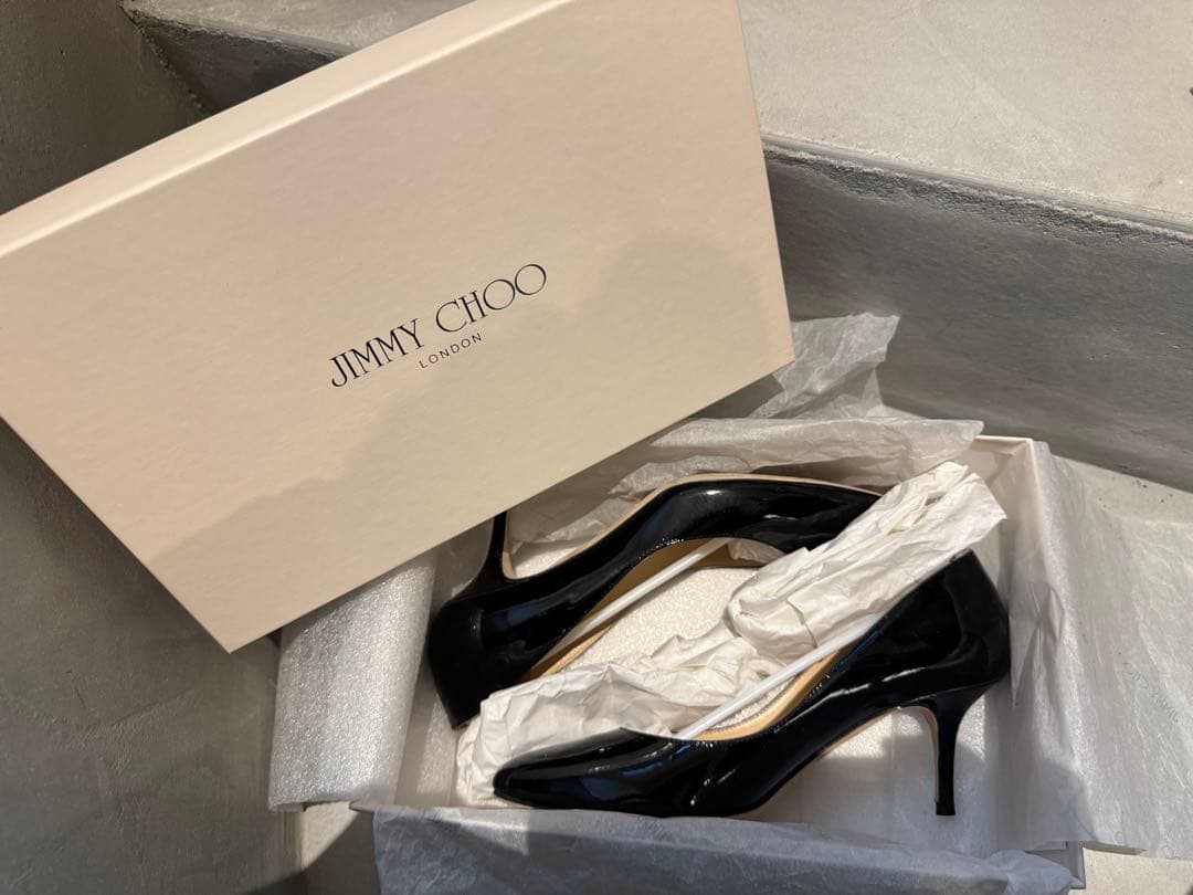 【美品/サイズ37】JIMMY CHOO ジミーチュウエナメル