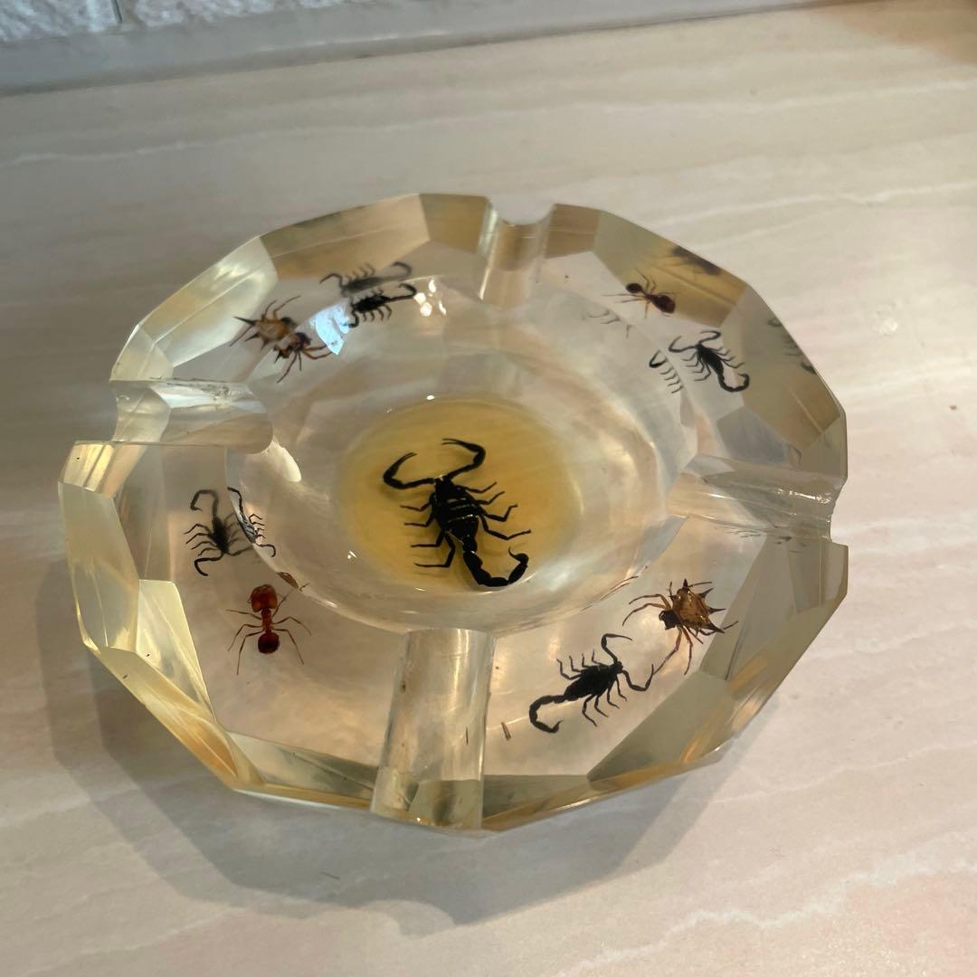 【希少】蠍(さそり)ヴィンテージ レジン 灰皿/小物入れ