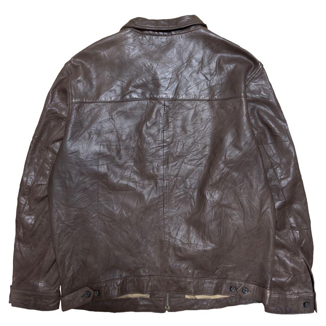 90s 希少 ポロ ラルフ ラムレザー スウィングトップ アメカジ トラッド