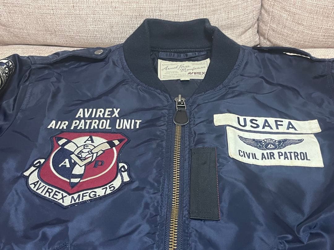 AVIREX MA-1 ジャケット ネイビー