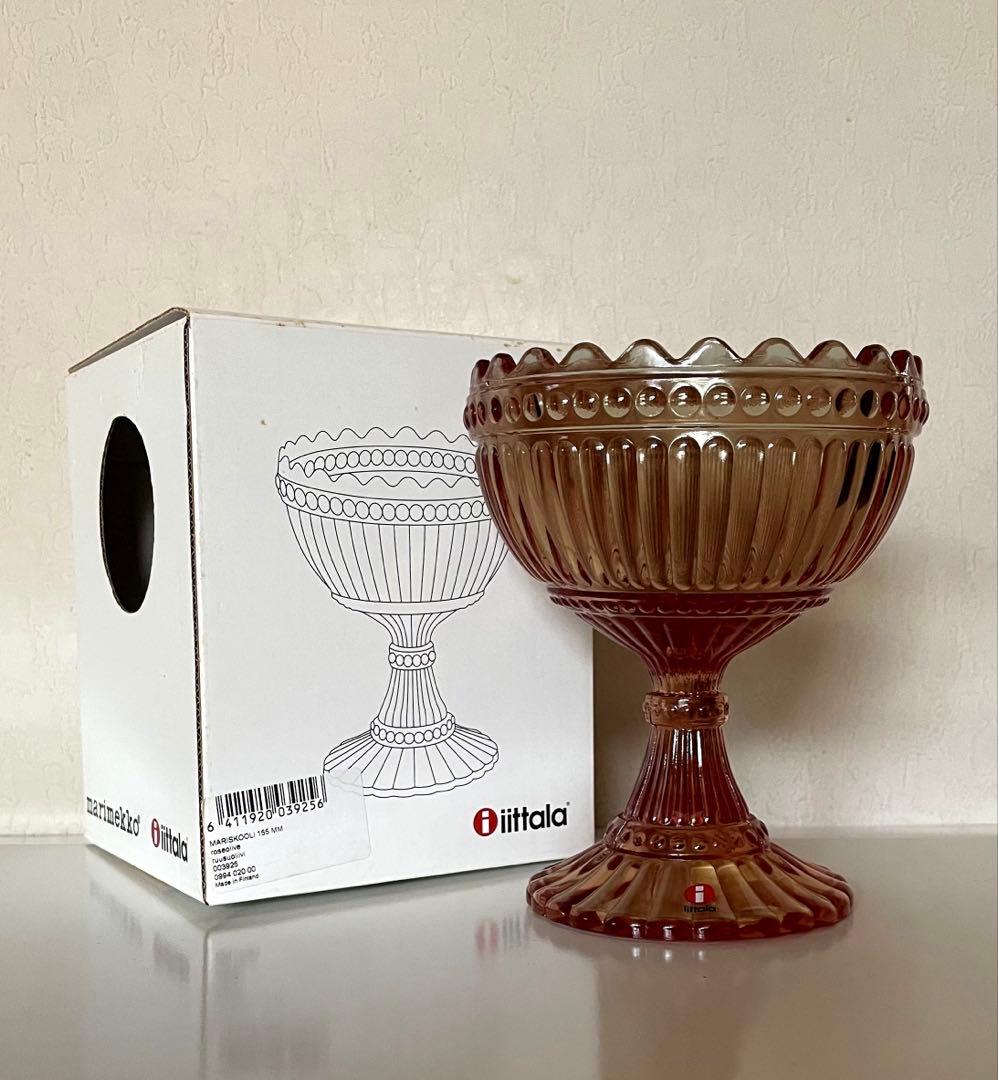 廃盤　未使用　イッタラ×マリメッコ マリボウル　ローズオリーブ　ラージ