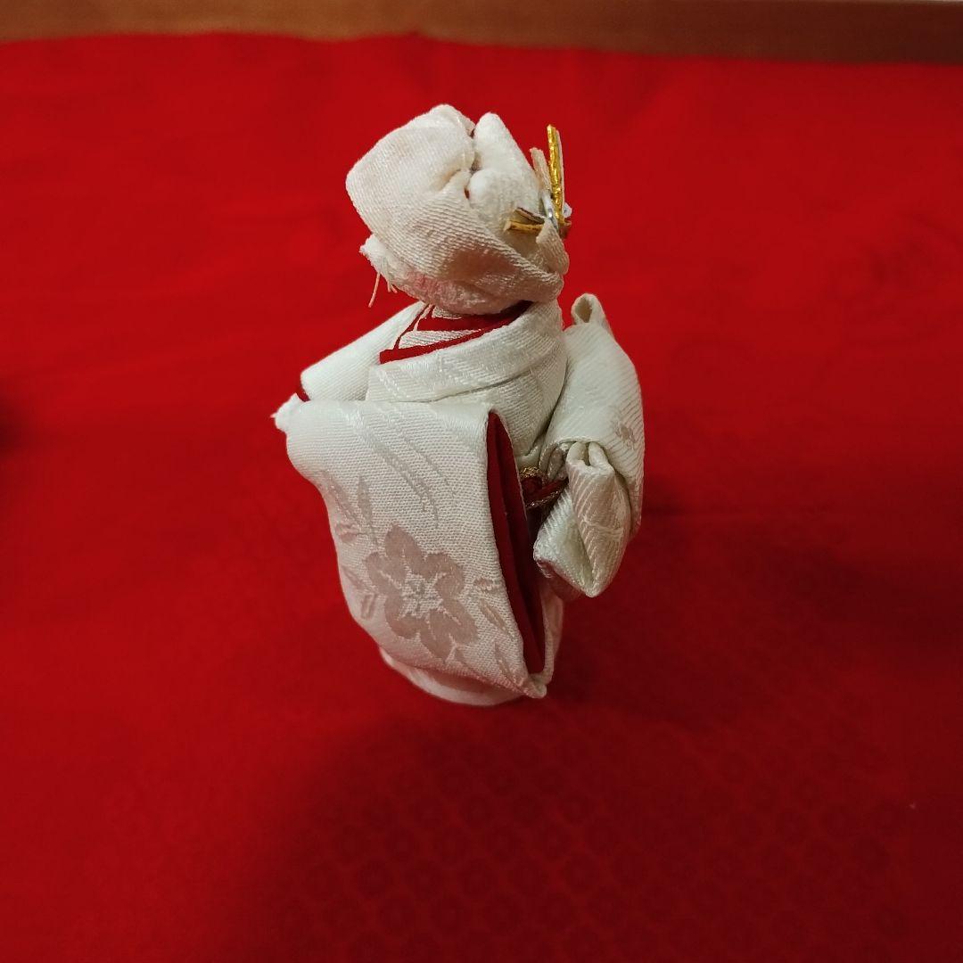 狐の嫁入り（6匹）縮緬細工・古布・ハンドメイド・置物