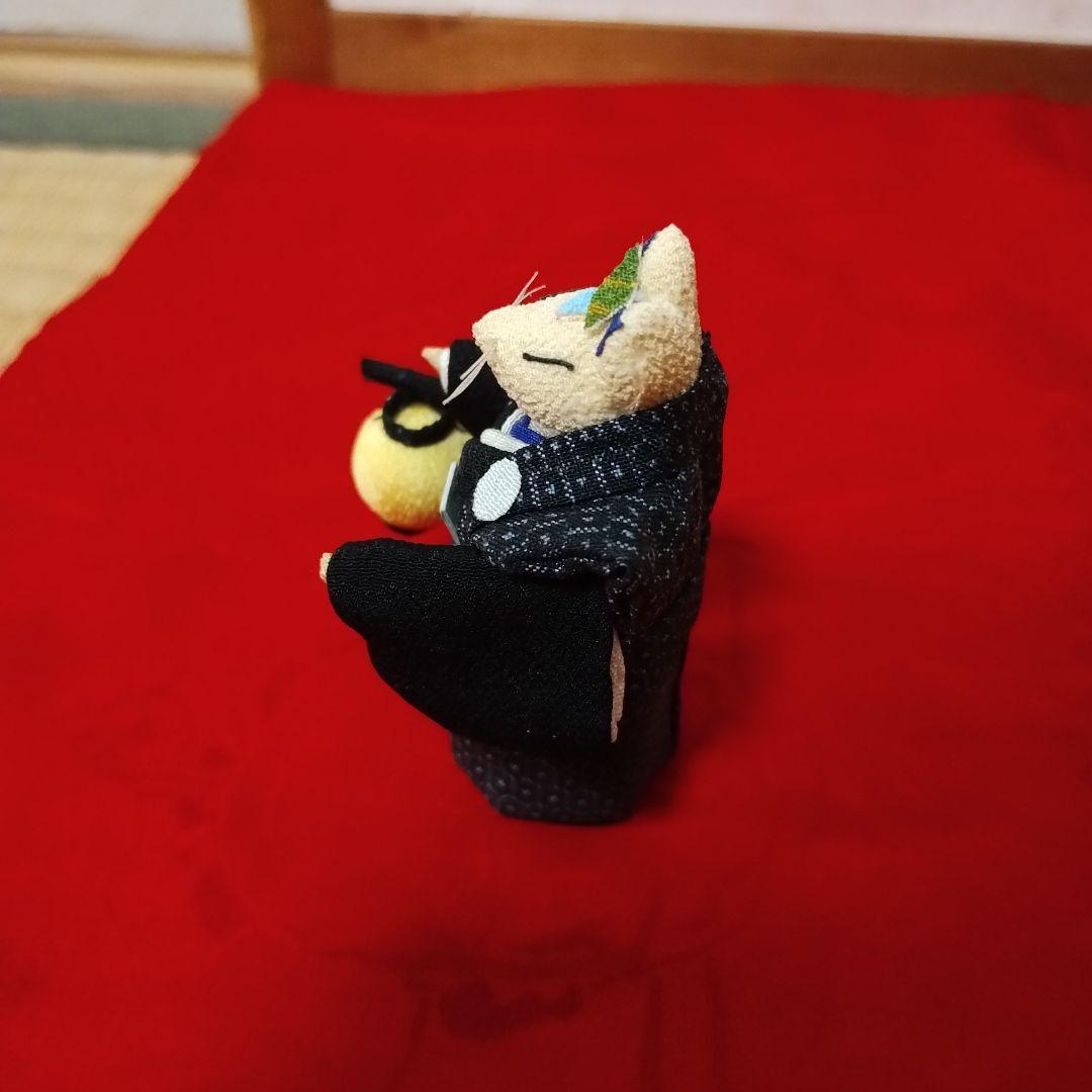 狐の嫁入り（6匹）縮緬細工・古布・ハンドメイド・置物