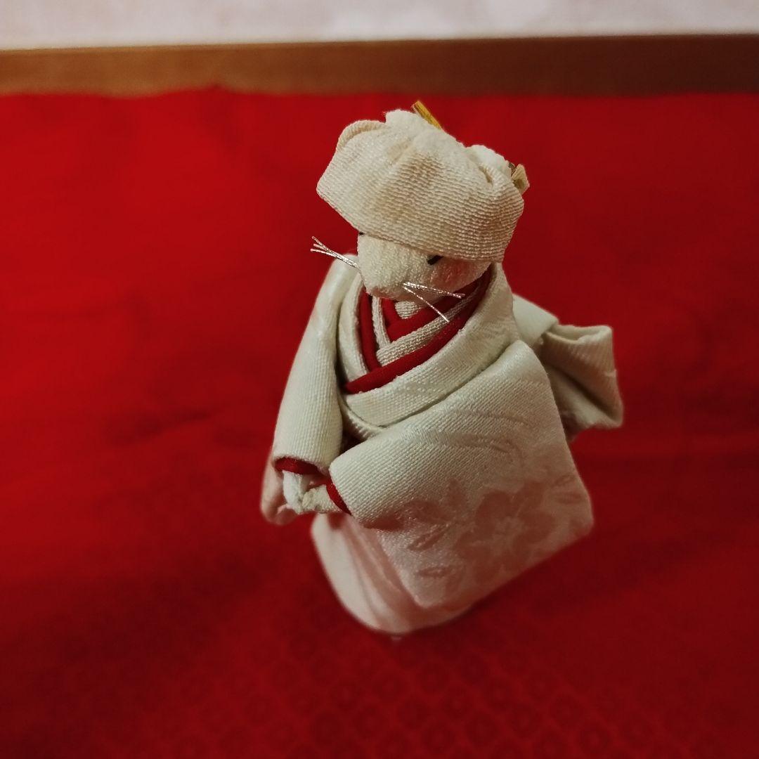 狐の嫁入り（6匹）縮緬細工・古布・ハンドメイド・置物