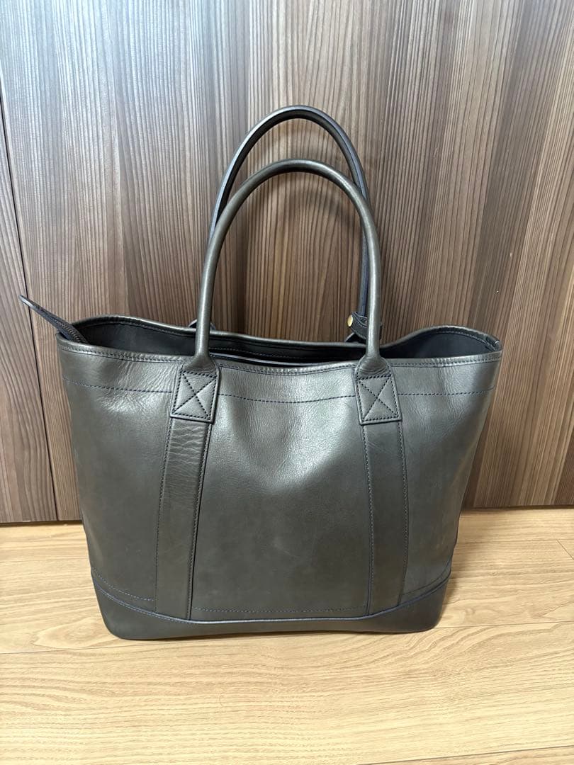 土屋鞄　ビークルラージストック　トート　ネイビー