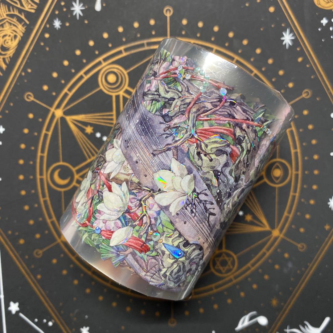 【J】海外　10m巻　貝殻光マスキングテープ　人物系/装飾系