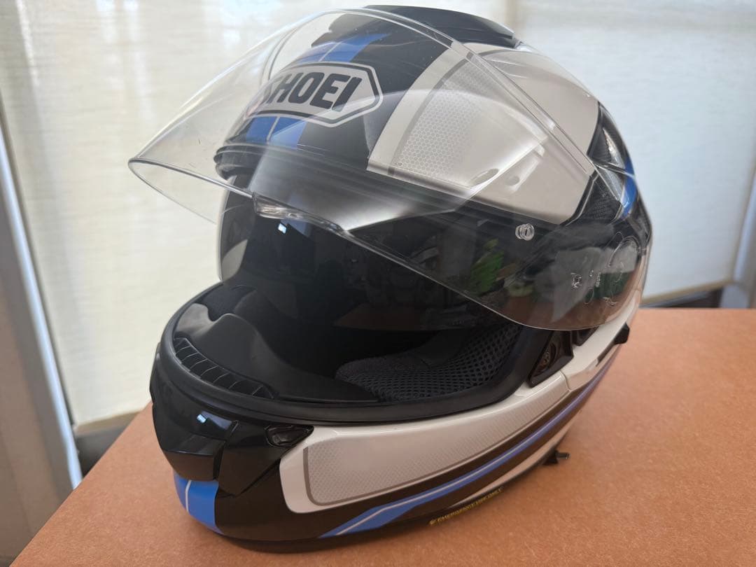 SHOEI フルフェイスヘルメット ブラック/ホワイト/ブルー　GT-Ａir