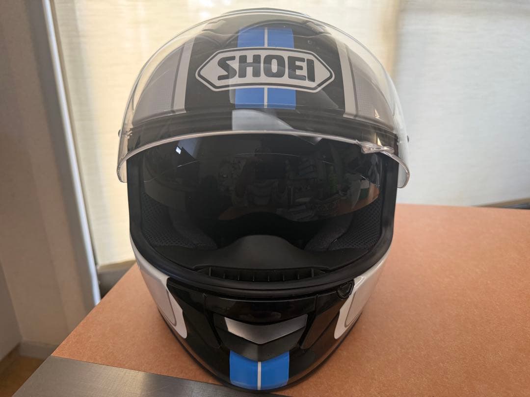 SHOEI フルフェイスヘルメット ブラック/ホワイト/ブルー　GT-Ａir
