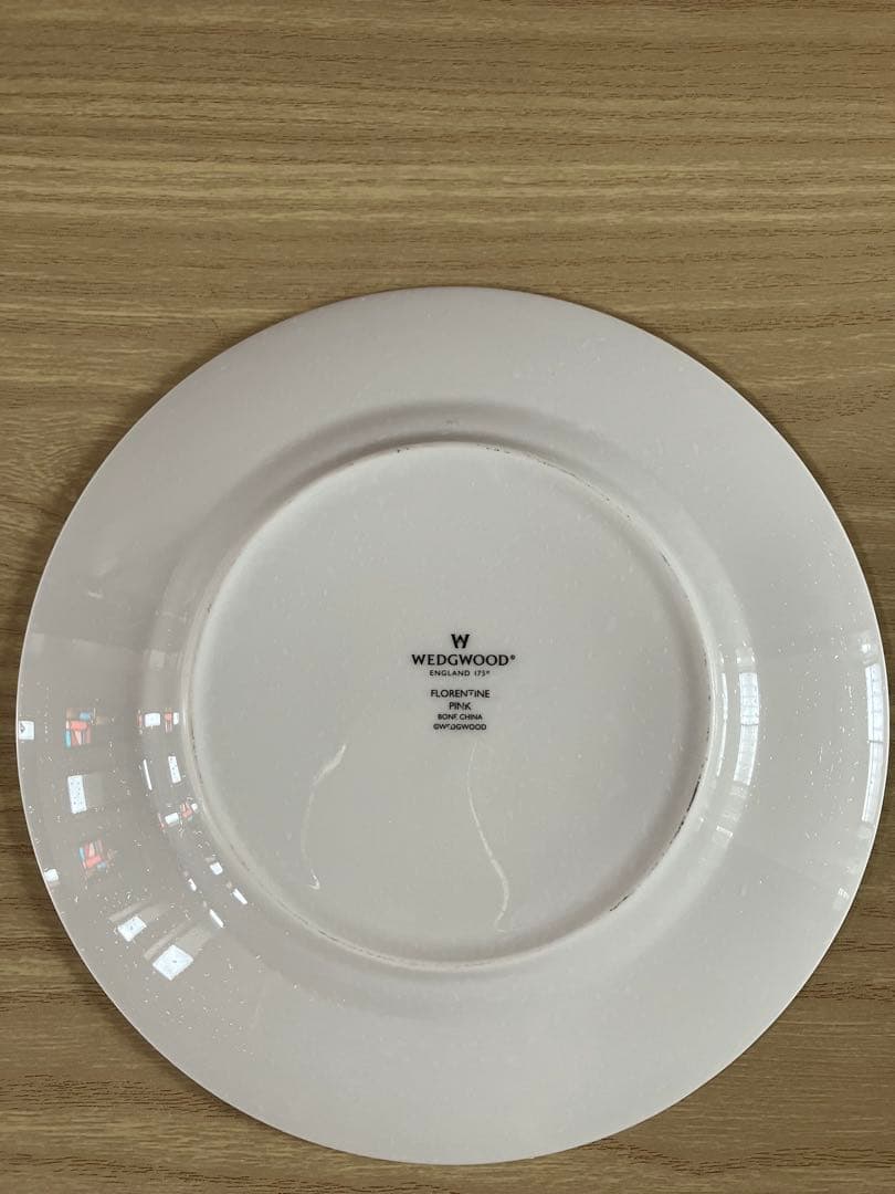 最終価格【稀少・新品・未使用】ウェッジウッド　フロレンティーン　ピンク プレート