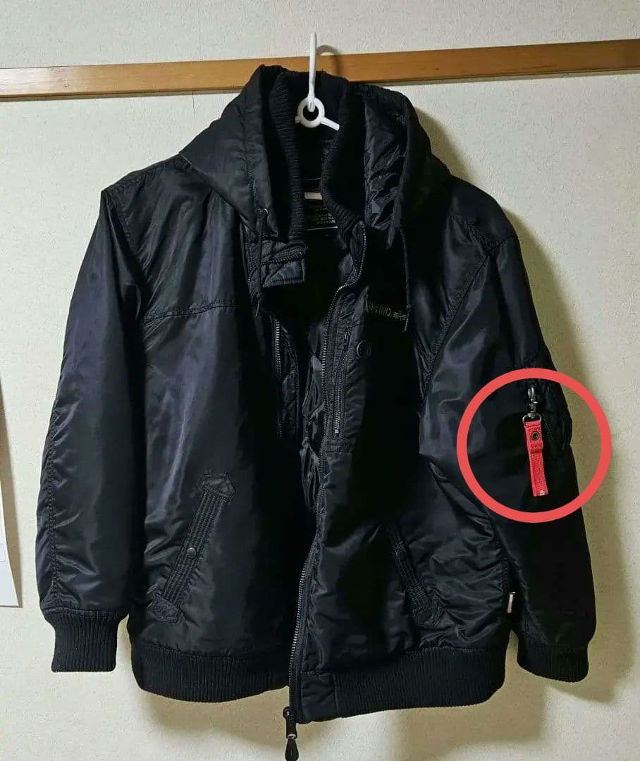 ブラック MA-1 フライトジャケットアルファインダストリー