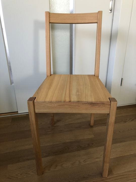 無印良品　タモ材　チェア　椅子