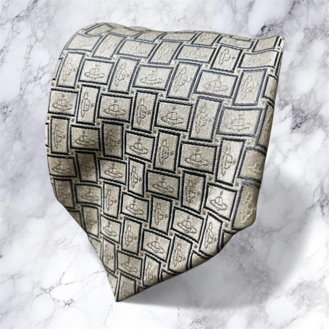 Vivienne Westwood 幾何学模様 ネクタイ オーブ