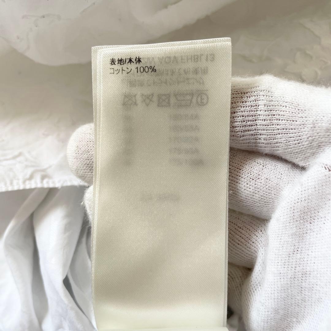 美品　ルイヴィトン　シャツ　モノグラム　総柄　金ボタン　ホワイト　S相当