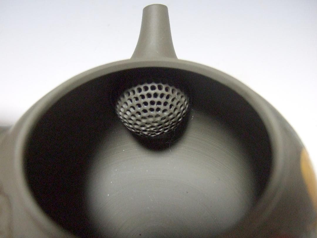 常滑焼 豊山 造 緑泥 藻掛 急須