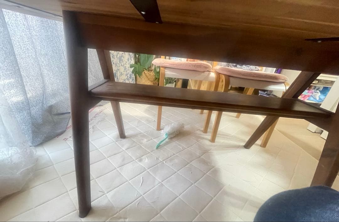 送料込み ウニコ unico SWELLA ダイニングテーブル W1400 美品