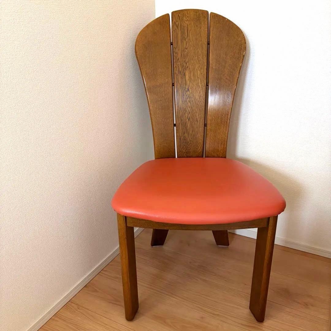 レア★皇室御用達　浜本工芸　楢　ナラ無垢チェア　ヴィンテージ
