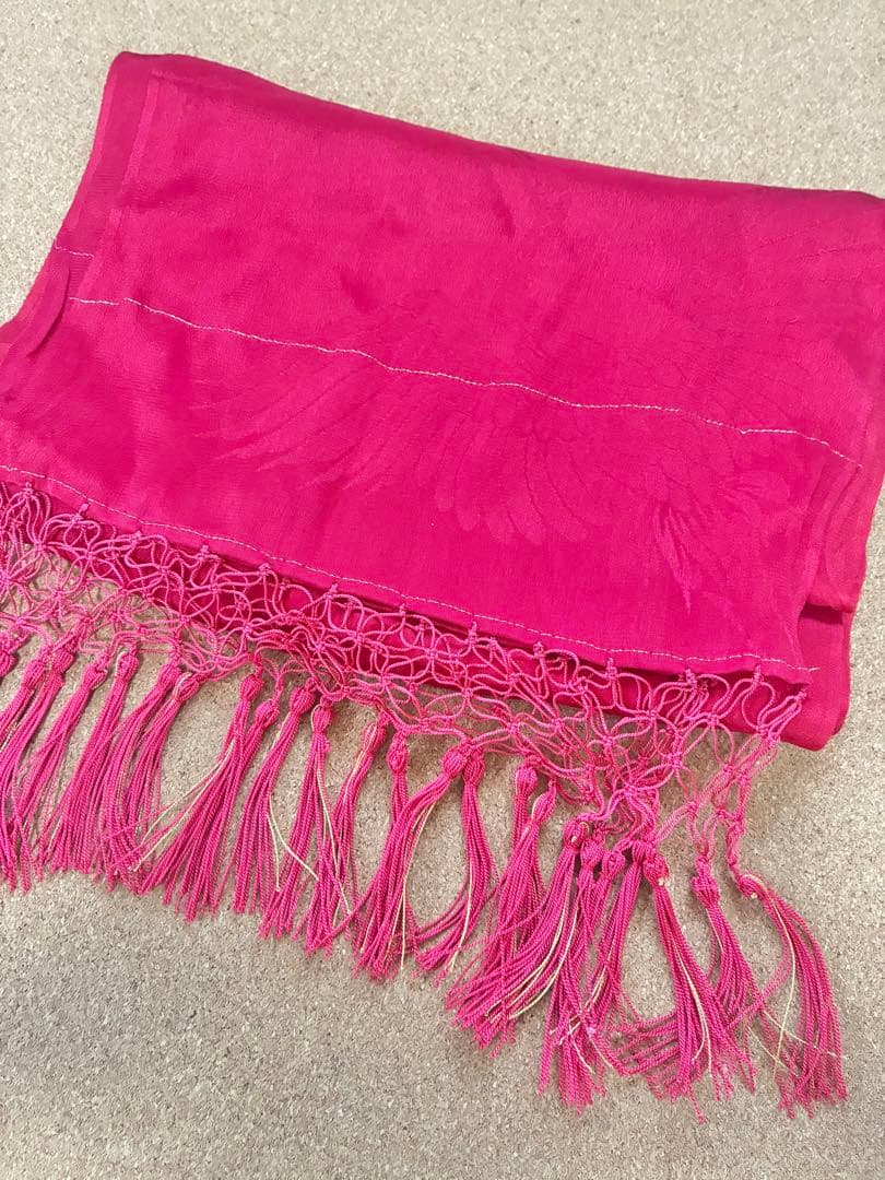 七五三 七歳女の子 着物 紫 総絞り　刺繍入り 着物セット