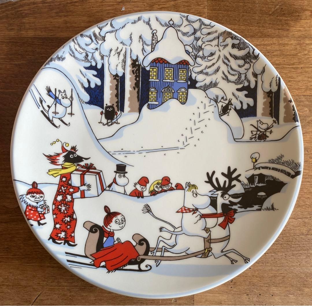 【ぐみ様】ムーミンアラビア ウォールプレート 1997年クリスマスグリーティング