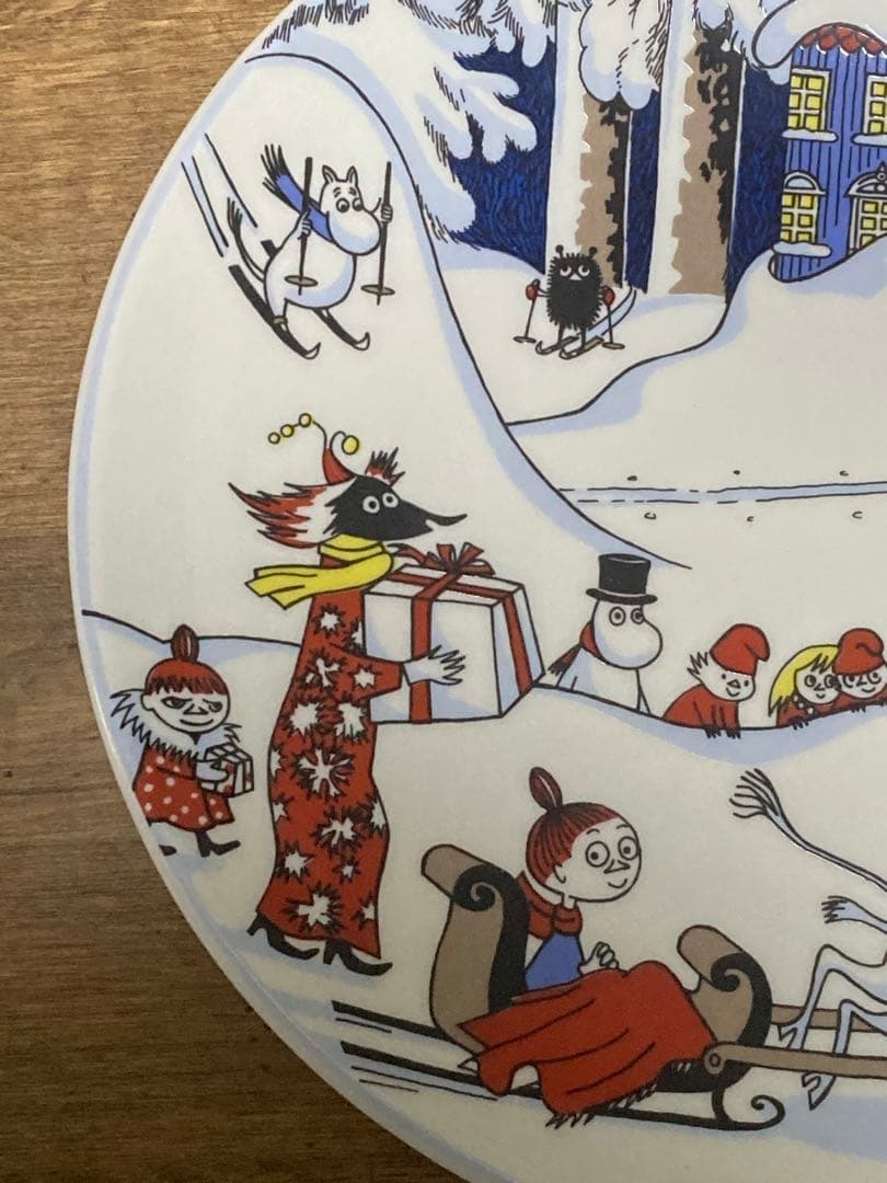 【ぐみ様】ムーミンアラビア ウォールプレート 1997年クリスマスグリーティング