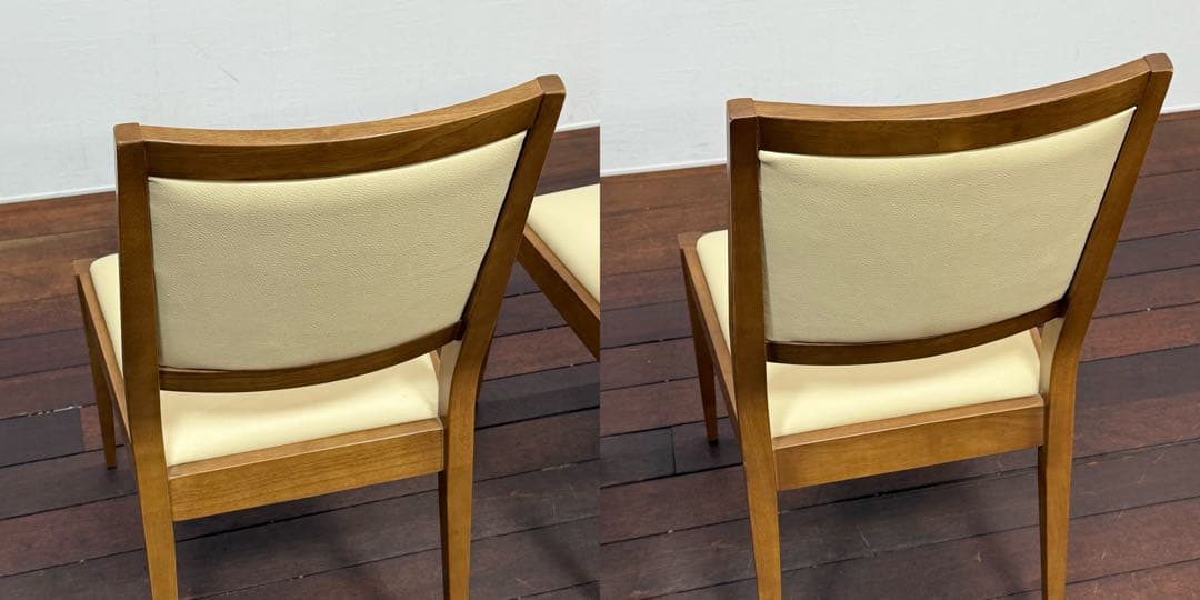 H21K63 IDC大塚家具 ダイニングチェア 2脚セット