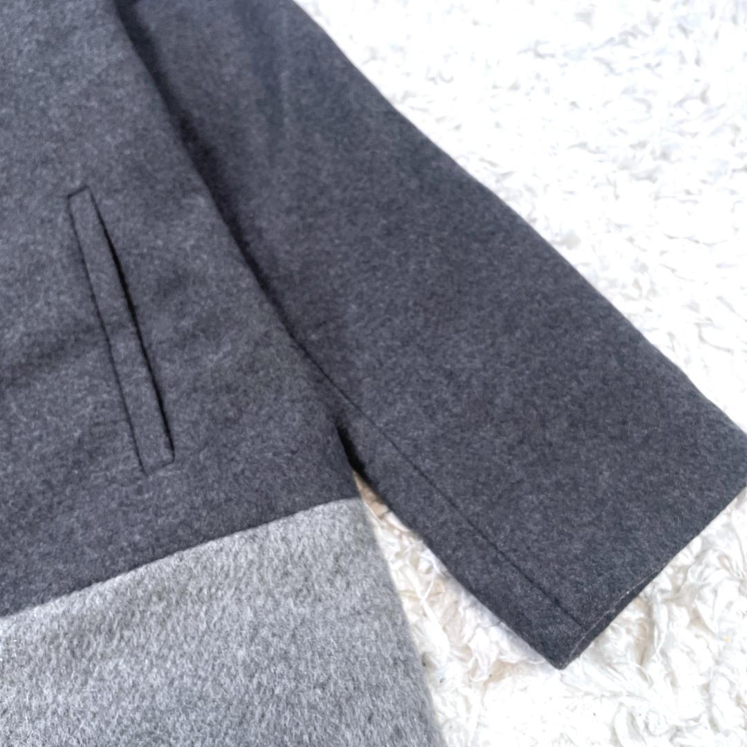 極美品✨ MAX&Co. マックスマーラ モヘヤ混 ノーカラーコート バイカラー