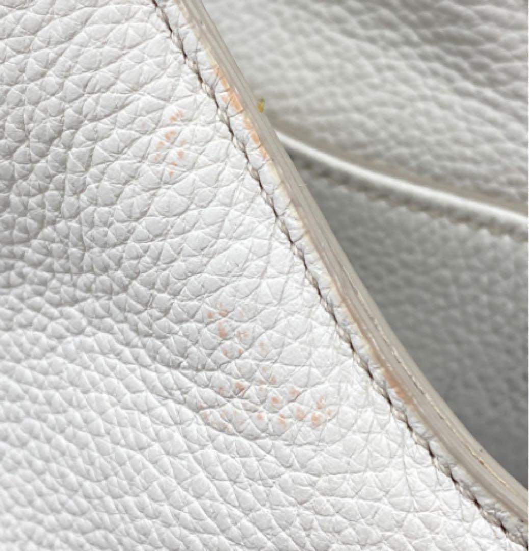 TOD’Sトッズシャツバッグホワイトレザートートバッグ