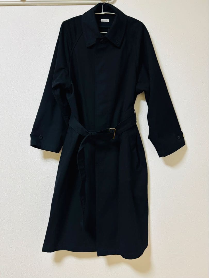 steven alan ブラック ステンカラーコート S