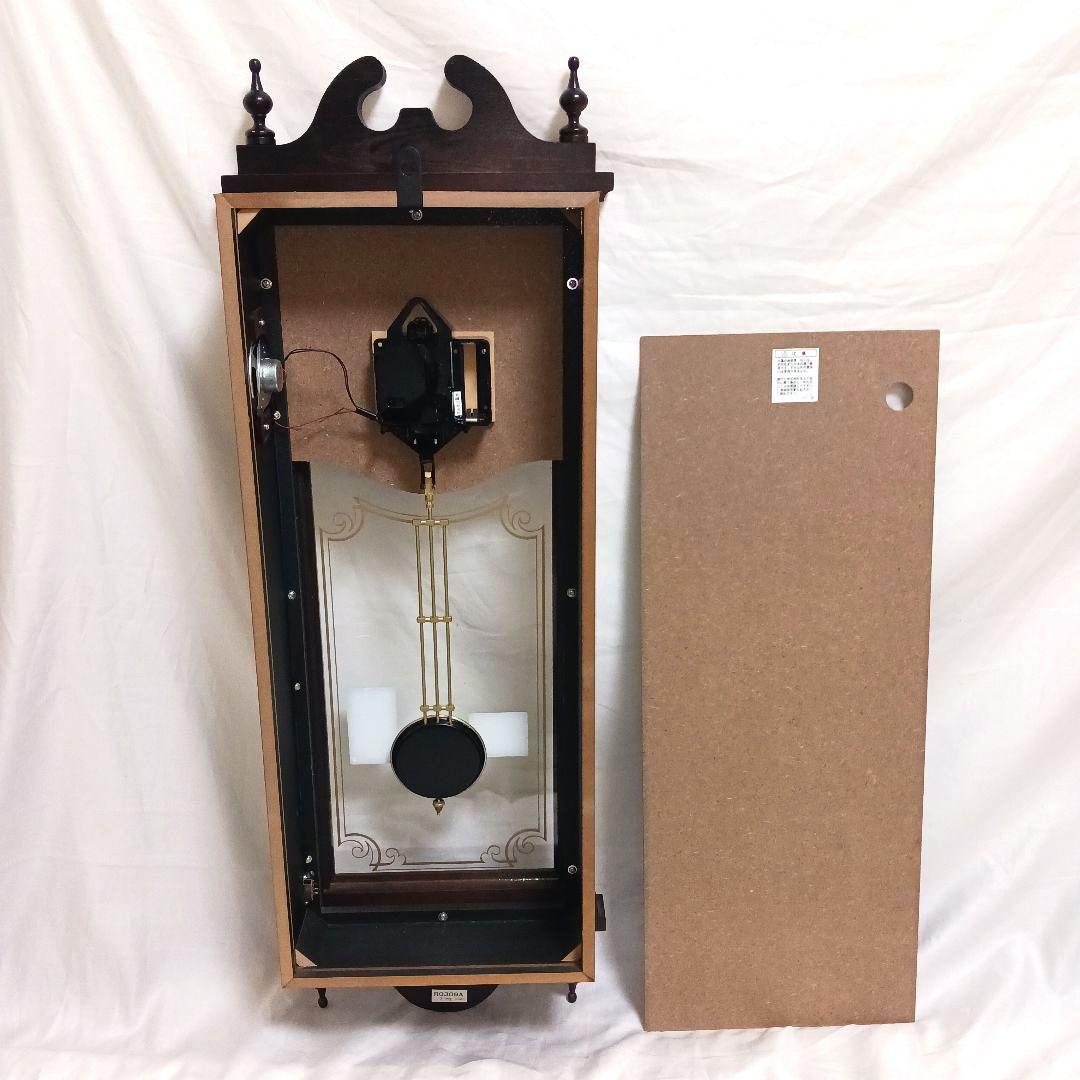 【美品 動作確認済】SEIKO 振り子時計 RQ309A 木製柱時計 掛け時計