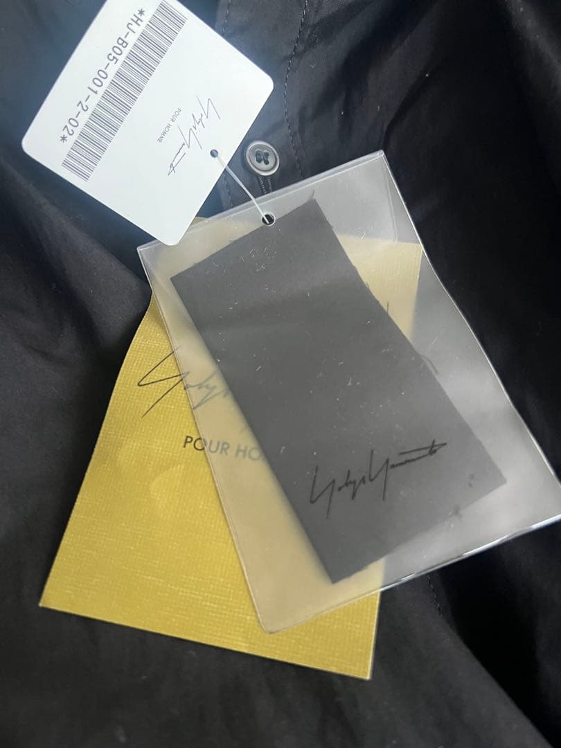 【未使用】ヨウジヤマモト タグあり新品　スタンドカラー二重シャツ