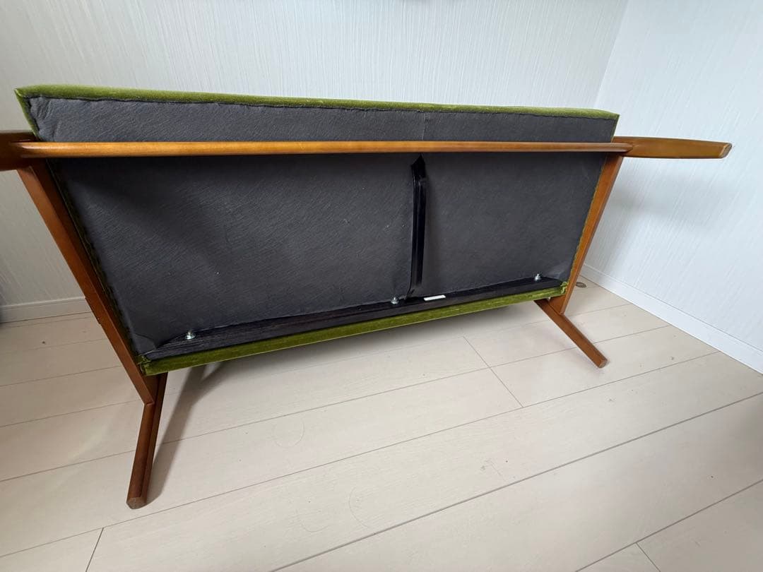 カリモク60 Kチェア 2シーター モケットグリーン