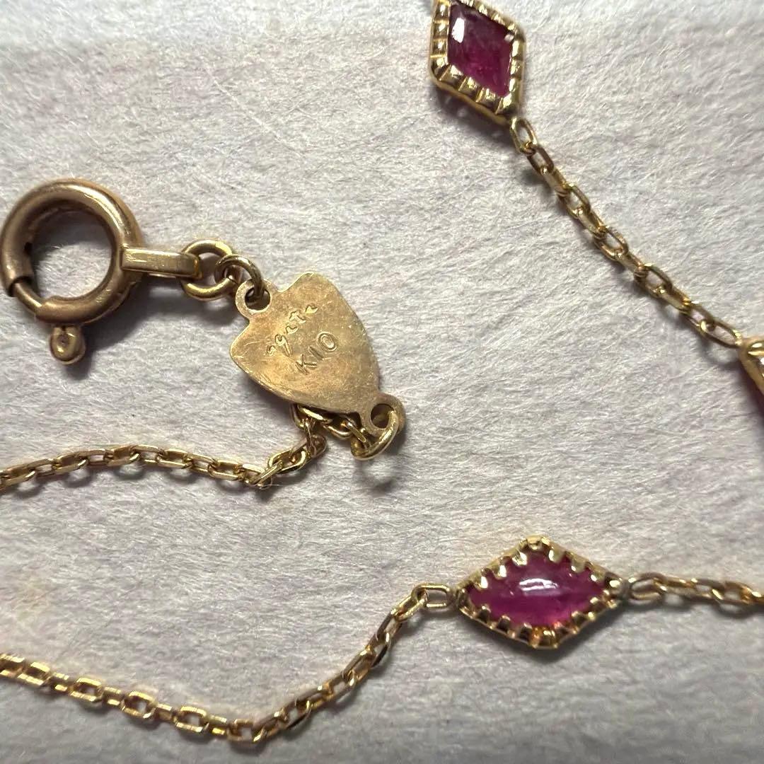 agete アガット　10Kルビー　ドリーミー　ブレスレット