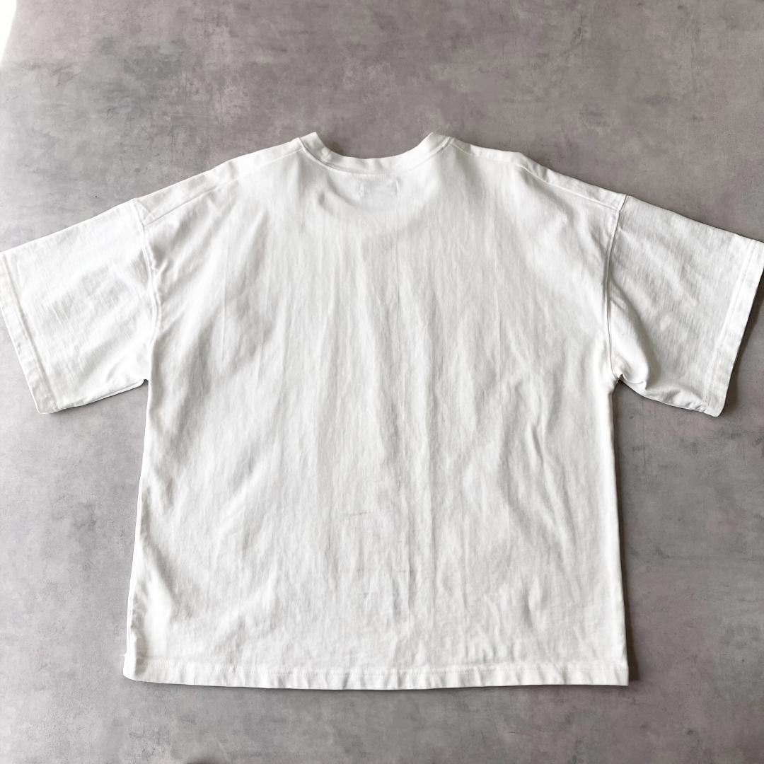 美品　ジルサンダー　ホワイトロゴTシャツ　S　ビッグシルエット　白　862