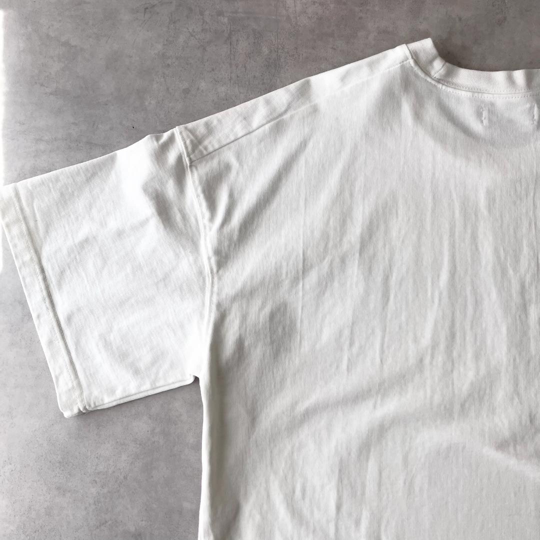 美品　ジルサンダー　ホワイトロゴTシャツ　S　ビッグシルエット　白　862