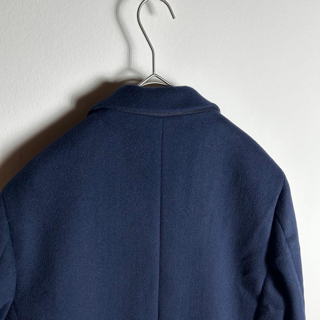 BEAUTY&YOUTH ソリッド 120S メルトン チェスターコートネイビー