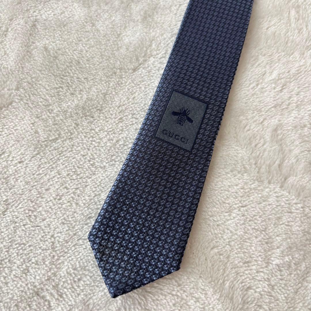 【未使用級✨️】グッチ GUCCI ソリッドタイ シェリーライン メンズ ネクタイ